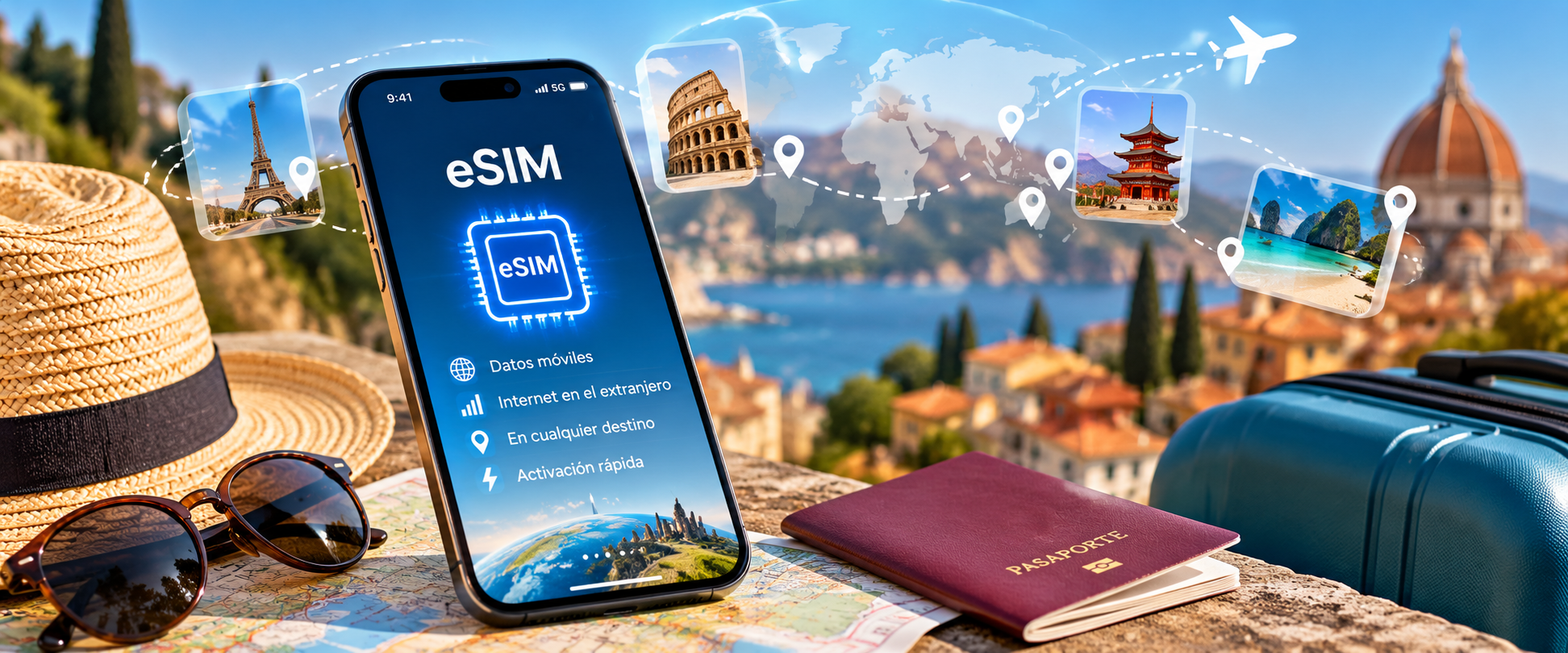 eSIM para viajar y tener internet en el extranjero desde el móvil